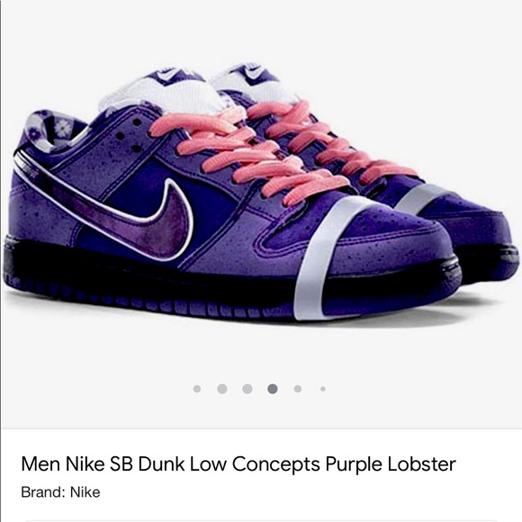 purple lobster pink laces